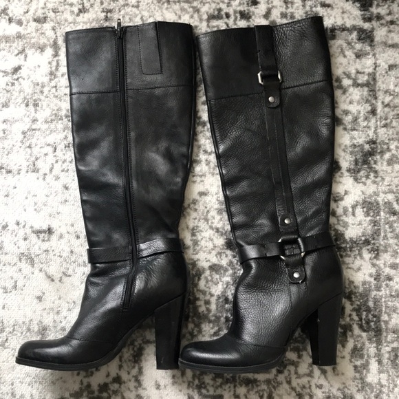Nine West Shoes - Nine West knee high buckle leather boots